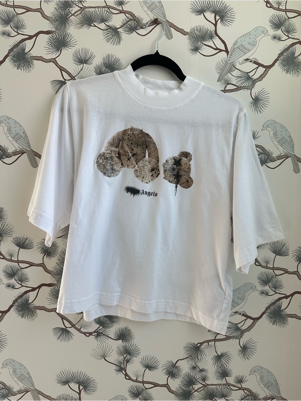 Palm Angels Authentic Teddy Bear Graphic T-Shirt White Size L